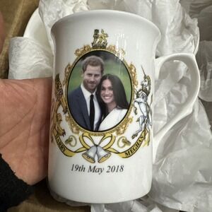 Prince Harry & Meghan Markle Royal Wedding Mug May 19 2018 (sh8)